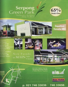 Iklan penawaran Serpong Green Park